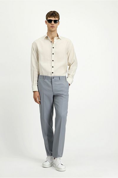 Kiğılı Relax Fit Relaxed Cut Lycra Classic Fabric Trousers