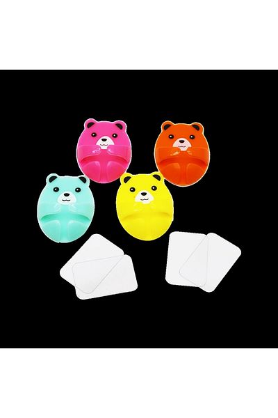 Beruflic 4 Pieces Colorful Large Teddy Bear Cable Holder