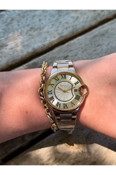Ferrucci Rosegold Colorful Roman Numbers Brand Model Steel Color Does Not Change Women's Watch