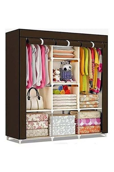 Un Mobile Wardrobe with Cover - A Complete Storage Solution for Organizing Clothes and Shoes