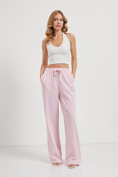 Arma Life Elastic waist palazzo trousers