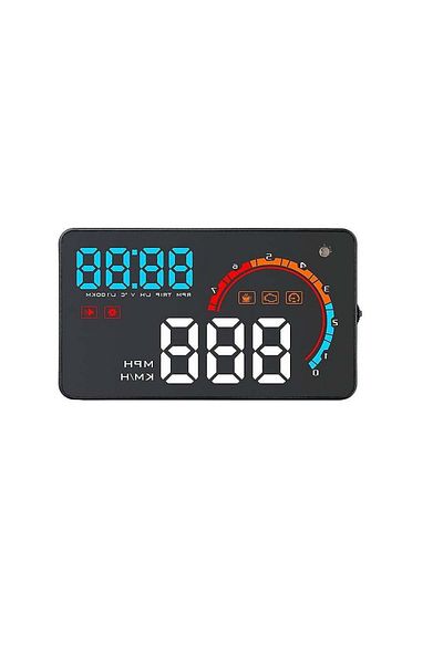 divendi-ro 5.5" D2000 5.5" HUD head-up display with windshield projection with OB2 socket, with speed alarm
