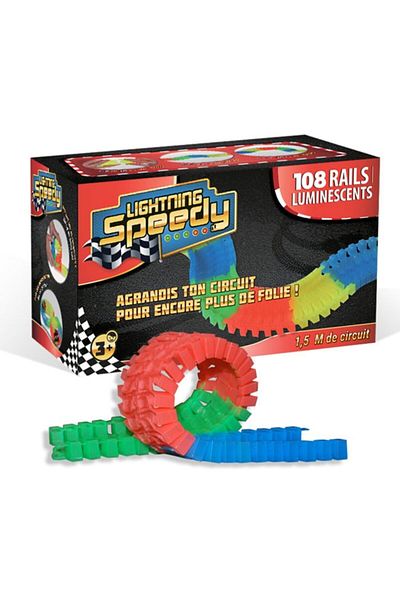 Simba Lightning Speedy Toy Car Track, 108 Pieces