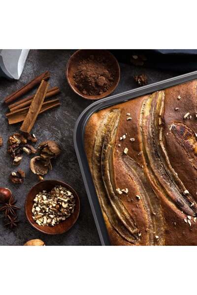 RABY Set of 3 baking trays, carbon steel - Black