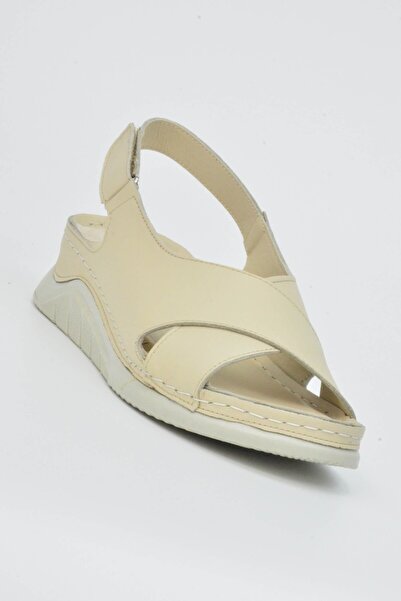 TABYA Sandale cu velcro din piele 2104