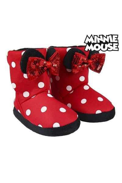 Disney Minnie Mouse House Slippers, Red, 28-29 EU