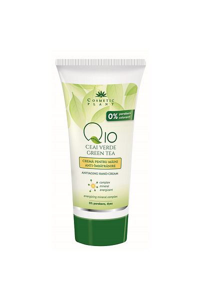 Cosmetichane Cremă de mâini, CosmeticPlant, 100 ml, Q10 și ceai verde