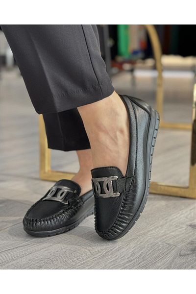Emel Yıldız Ezgi Buckle Black Pako Shoes