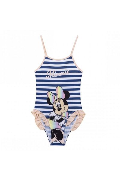 Disney Girls' Dark Blue Minnie Mouse Swimsuit