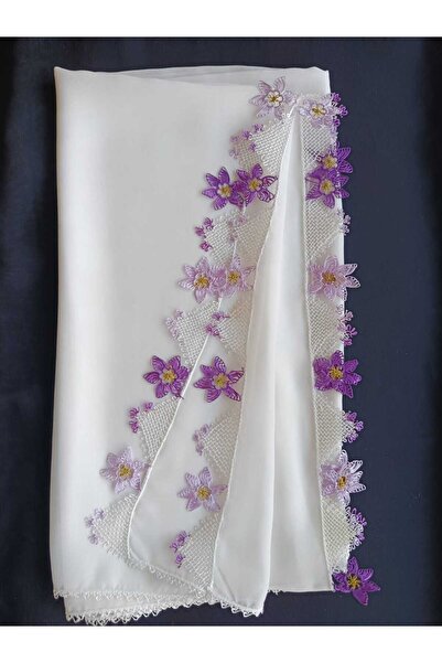 NUMİSTORE İğne oyası beyaz renk namaz örtüsü