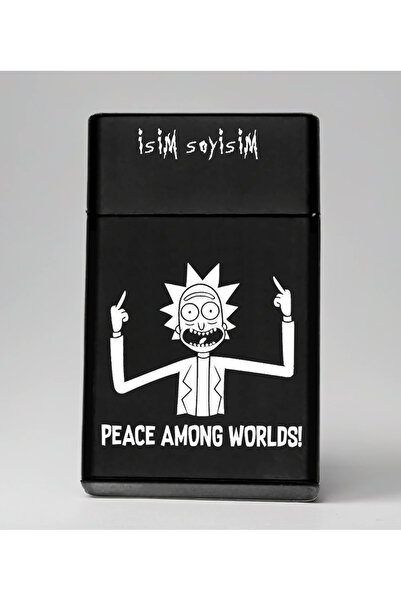 Melek Pazarı Rick and Morty Peace Among Worlds Desenli İsimli Hediyelik Metal...