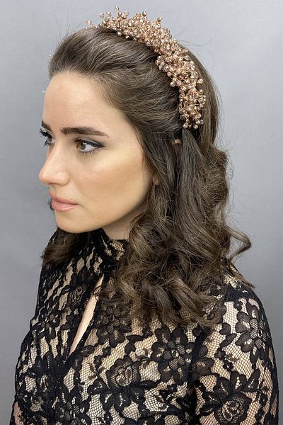Hayalperest boncuk Pollux Crystal Stone Henna and Bridal Crown