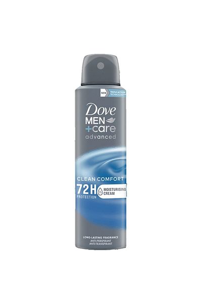 Dove Men's Deodorant Spray, Dove, Clean Comfort Advanced 72h, 150 ml