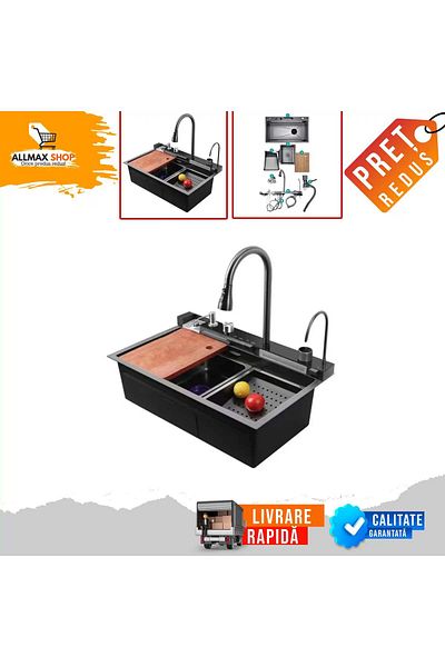 OEM Chiuvetă de bucătărie multifuncțională otel inoxidabil, 75 X 50 X 27 Cm