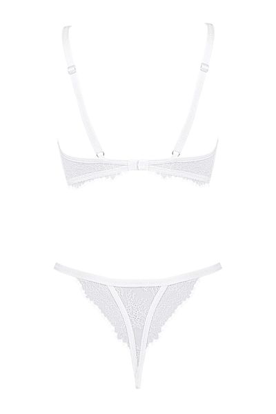 obsessive Bianelle 2-Piece White Lingerie Set S/M