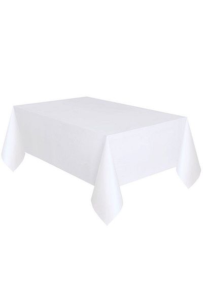 ZENVİVA White Tablecloth, Purple Table Skirt