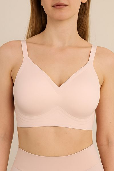 pae Laser Cut Comfort Bra Powder Color with No Feeling