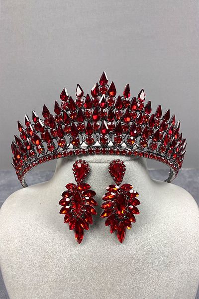 Hayalperest boncuk Set de cercei Damla 3D Mireasa Henna Coroana si Pietre