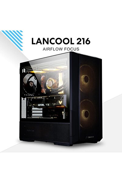Lian Li LANCOOL 216 RGB Mid-Tower Computer Case, White