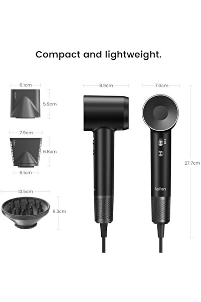 Laifen Swift Special High Speed Hair Dryer in Black