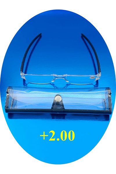 TAN EXPRESS +2.00 Book Reading Glasses & Computer Glasses & Near Glasses 1 Piece