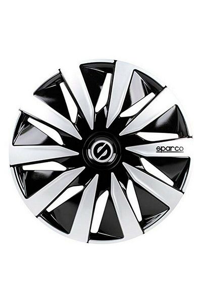 Sparco Capac roată, SPC1491BKSV, 14 inch, negru/argintiu