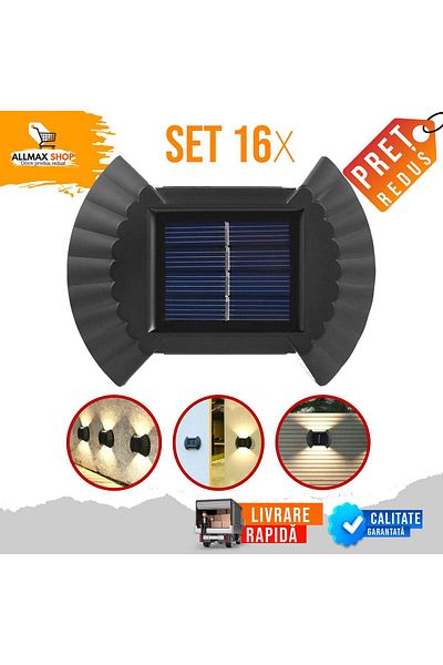 OEM SET OF 16 SOLAR LAMPS IN THE SHAPE OF A SHELL