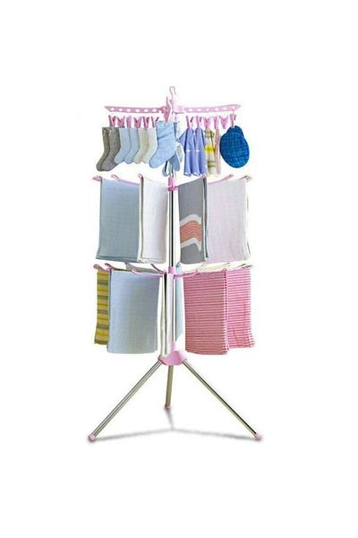 divendi-ro Rotary Carousel Dryer, vertical, foldable, 170 Cm White