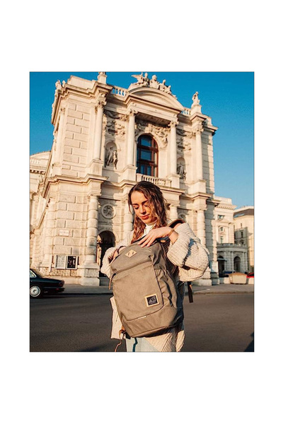 walker Cult Backpack, produced by Schneiders, 30x44x18 cm, Mineral Grey