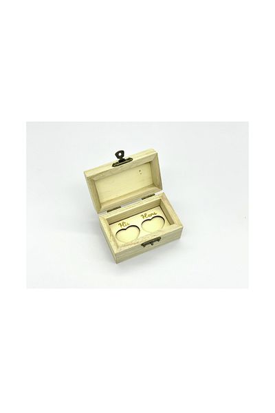 OEM Cutie verighete gravata pentru nunta, model mire/mireasa, forma dreptunghiulara, 9x5x5.5 cm