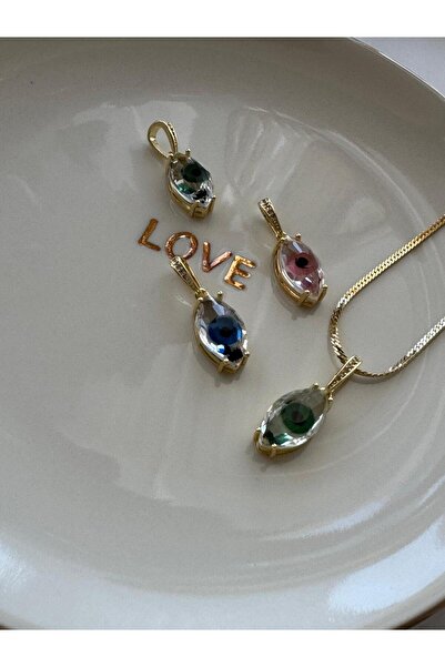 MODA 14k Renkli Göz Nazar Boncuğu Kolye Ucu