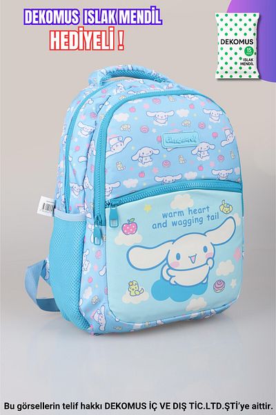 Cınnamoroll SEZON NOU LICENȚAT DEKOMUS GEANTĂ DEȘTEREA CINNAMOROLL „CU CADOU Șervețele umede”