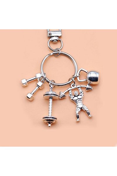 OEM Fitness and Bodybuilding Metal Keychain