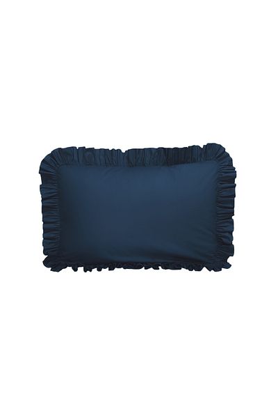 MundoLindo Ruffle Pillow Case Single 50X70 cm 1 Piece 100% Natural Cotton 18 Different Color Options