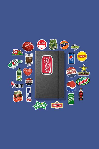 MS Major Selection Drink Logo Sticker Pack /Bullet Journal Notebook Sticker Agenda Laptop Sticker
