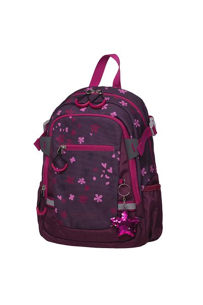 Schneiders Rucsac Clasa Pregatitoare Berry Blossom Visiniu, Kids, 25 X 35 X 12 Cm, 11 L, Visiniu