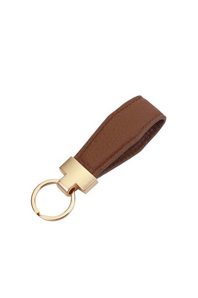 OEM Leather keychain, Leather key ring, Brown
