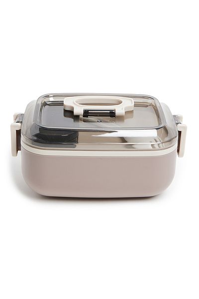 R&B Brown School Lunch Box