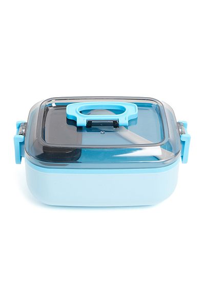 R&B Blue School Lunch Box