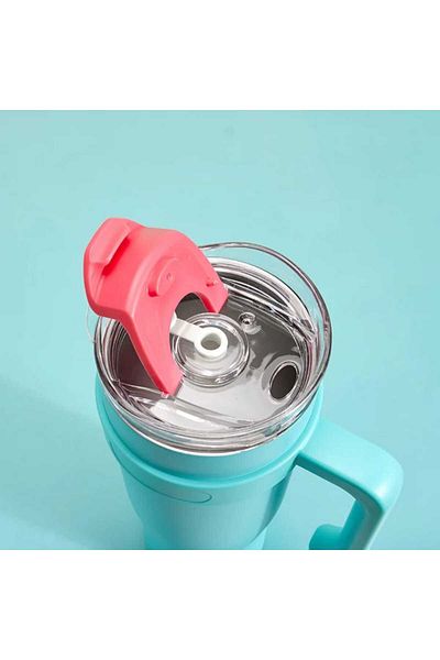 ماركة غير محددة Stainless steel mug 40 oz 1200 ml with stickers