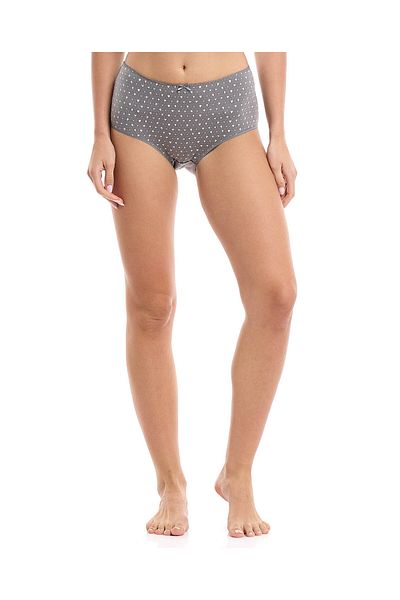 R&B Dark Grey PO5 LADIES FULL BRIEF-10-18