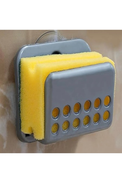 btm home 1 Adet Kendinden Yapışkanlı Vantuzlu Bulaşık Süngerliği