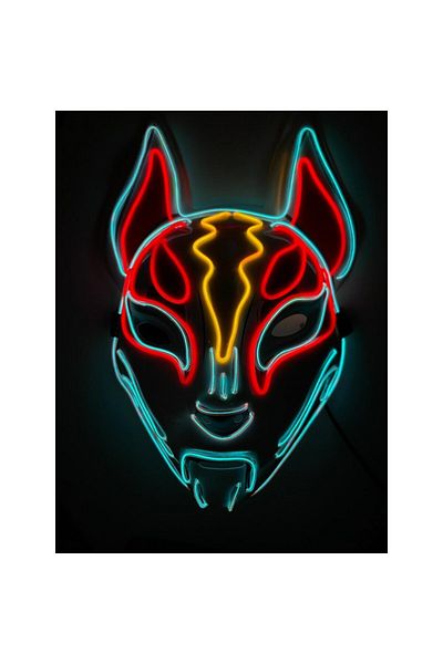 OEM Masca LED, Carnaval, Cosplay, Halloween, 3 moduri de iluminat