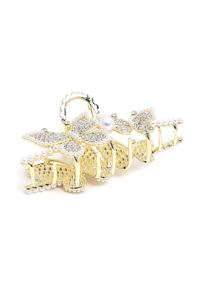 R&B مخلب شعر للسيدات باللون الأبيض