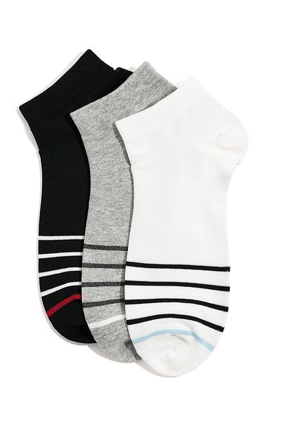 R&B Grey MENS ANKLE SOCKS