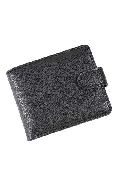 OEM Minimalist style wallet for men, bifold, Black