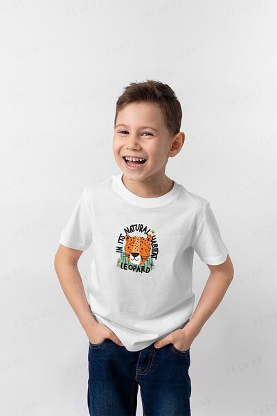 feinas Παιδικό T-shirt - Λεοπάρδαλη