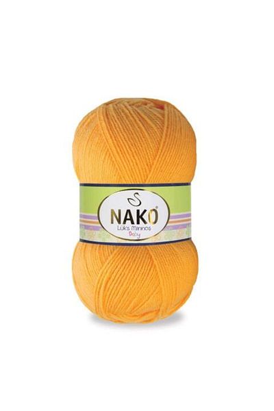 NAKO Luxury Minnoş Hand Knitting Yarn 3639 Dark Yellow