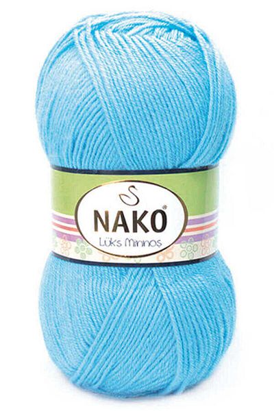 NAKO Luxury Minnoş Hand Knitting Yarn 4041 Baby Blue