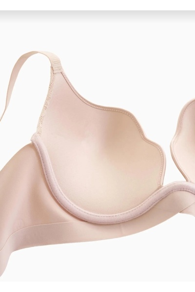 murays Charm lingerie women's lace up oyster non-padded bra